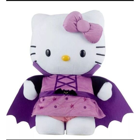 2024 Hello Kitty‎ CVS Halloween Witch Vampire Greeter Plush 16" - Picture 1 of 3
